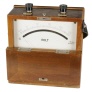 [00116] tragbares Labor-Voltmeter in Holzgehuse, Holzgehuse; Excelsiorwerke