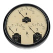 [00135] Drehstrom Amperemeter (Einbauinstrument), 3 x 0 ... 100 A; unbekannter Hersteller; 1. Hlfte 20. Jh.