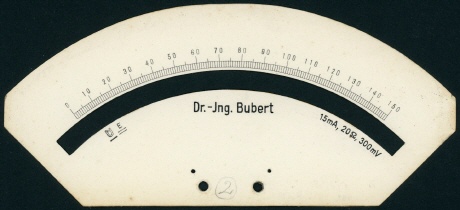 [00173] Voltmeter mit mehreren Messbereichen (Prototyp?); Dr. Ing. J. Bubert; 1. Hälfte 20. Jh.