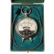 [00240] kombiniertes Volt- und Amperemeter; mit Etui, Hersteller und Jahr unbekannt