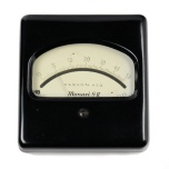 [00422] kleines Zeigergalvanometer mit empfindlichem Drehspulmeßwerken, verwendet als Nullinstrumente für Brückenmessungen; Hartmann & Braun; 1950