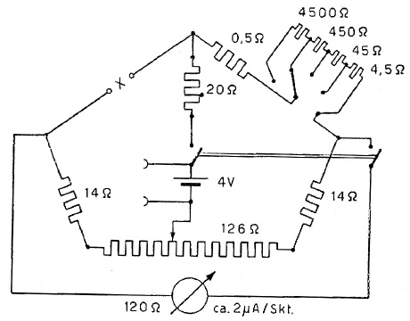 [00485] kleine Widerstandsmessbrcke Normameter R; Norma, Wien; ca. 1950