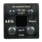 [00985] Normalwiderstand, 10 Abs. Ohm; AEG, ca. 1960