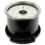 [00132] kW Anzeiger, Schalttafelinstrument - Abgabe / Aufnahme bis 4000 kW (Leistungs�berwachung Generator / Kraftwerk) mit Induktions-Me�werk; Volta, 1. H�lfte 20. Jh.