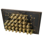 [00351] gro�e Messbr�cke / Kompensator mit Dekadenwiderst�nden in St�psel-Schaltung ; Hersteller unbekannt; um 1900