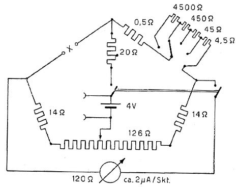 [00485] kleine Widerstandsmessbr�cke Normameter R; Norma, Wien; ca. 1950