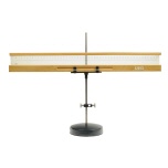 [00767] Waagerechte Lichtzeigervorrichtung f�r Spiegelgalvanometer mit 50cm langer Skala aus mattem Plexiglas, sowie Tr�ger mit Fu�, Hartmann & Braun; 2. H�lfte 20. Jh.