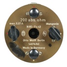 [01029] Pr�zisionswiderstand N85-7a42 (Exportversion), 200 Abs. Ohm; Otto Wolff, 1960