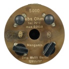 [01030] Pr�zisionswiderstand, 5000 Abs. Ohm; Otto Wolff, 1957