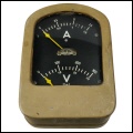 [00248] Doppelmessger�t (Volt, Ampere) in Gu�-Geh�use f�r Kraftfahrzeuge / Lokomotiven, Siemens & Halske; ca. 1942
