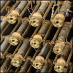 [00351] gro�e Messbr�cke / Kompensator mit Dekadenwiderst�nden in St�psel-Schaltung ; Hersteller unbekannt; um 1900