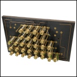 [00351] gro�e Messbr�cke / Kompensator mit Dekadenwiderst�nden in St�psel-Schaltung ; Hersteller unbekannt; um 1900