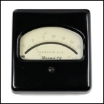 [00422] kleines Zeigergalvanometer mit empfindlichem Drehspulme�werken, verwendet als Nullinstrumente f�r Br�ckenmessungen; Hartmann & Braun; 1950