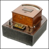 [00512] Przisions-Amperemeter fr direkte Wechselstrommessungen, fr starke Strme mit 2 Mebereichen - Laboratoriumstype; Siemens & Halske; ca. 1910