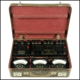 [00632] Lederkoffer mit Type-Z Messgerten und Vor- und Nebenwiderstnden zur Leistungsmessung in Wechselstromnetzen; Siemens & Halske; 1932