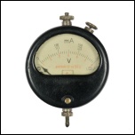 [00633] Amperemeter in Uhrform; Metrawatt; ca. 1950